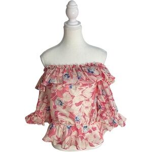 Ted Baker Harina Peplum Top Pink